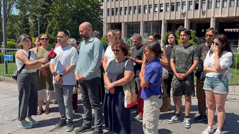 Basın meslek örgütleri Ankara Adliyesi önünde: Alican Uludağ serbest bırakılsın