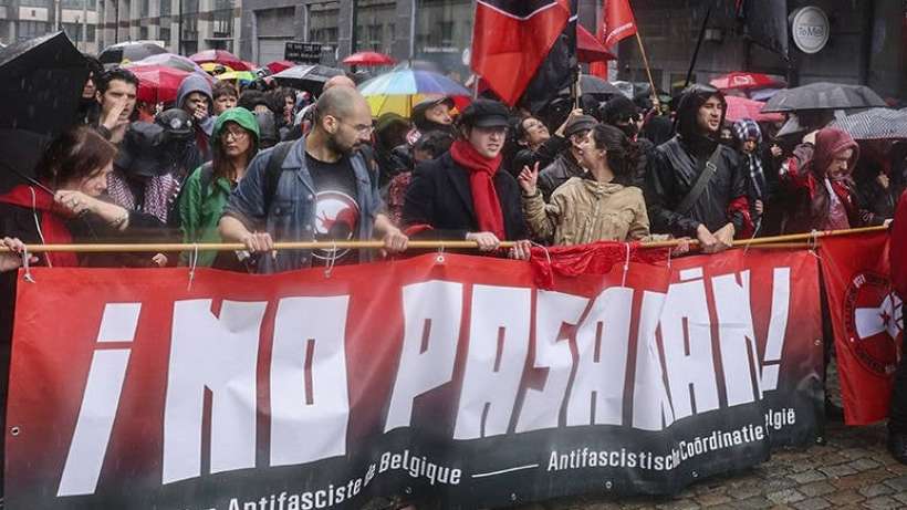 Brükselde faşizm karşıtı gösteri: No pasaran!