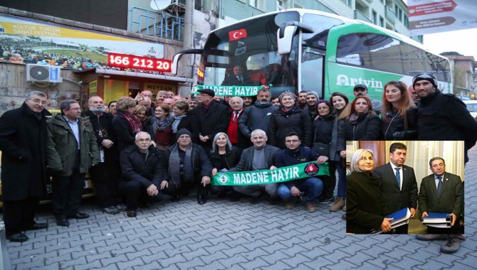 Cerattepe için topladıkları 40 bin imza ile Çevreciler ankara’da