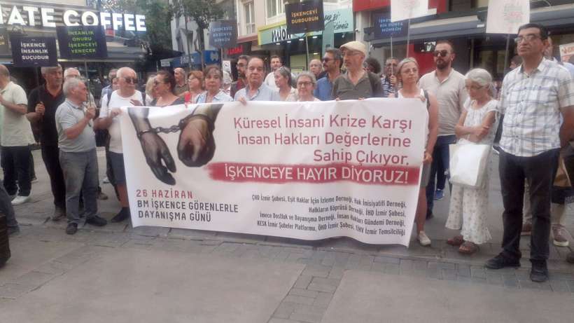 İzmir’de, 26 Haziran İşkence Görenlerle Dayanışma Gününde açıklama: Mücadelemiz sürecek