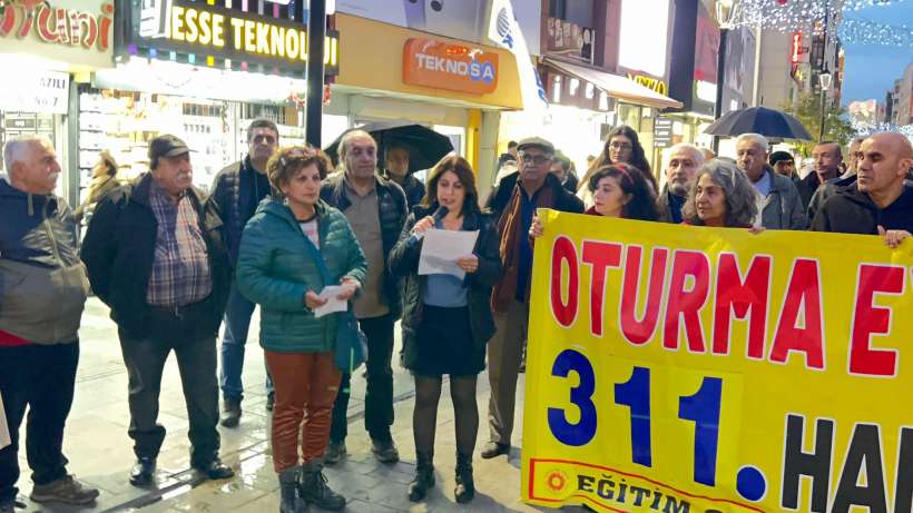 İzmir’de “İşimize geri döneceğiz, iş cinayetlerine ve sefalet ücretine hayır”eylemi