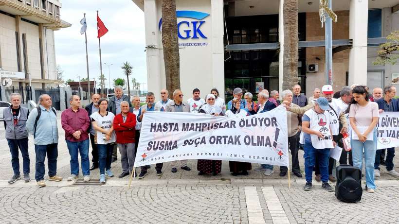 İzmirde hasta tutsaklar için eylem