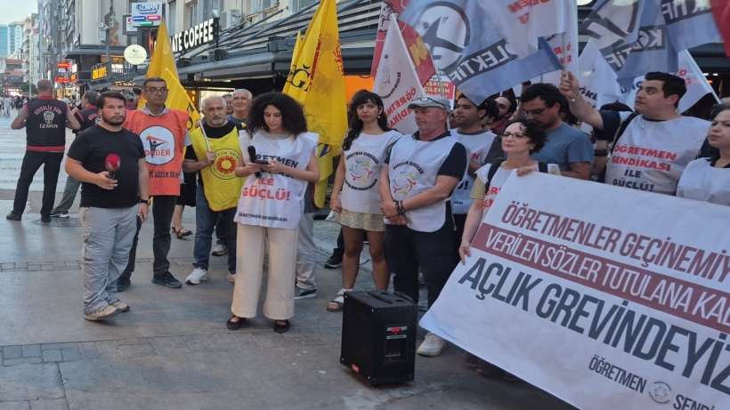 İzmirli öğretmenlerden Ankara'daki eylemlere destek