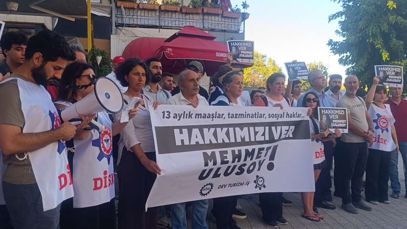 Otel İşçilerinden ‘Hakkımızı ver’ eylemi!