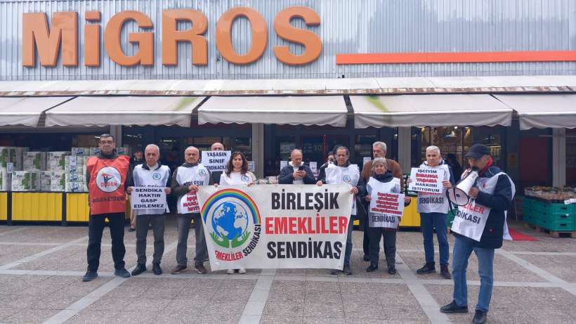 Şirinyer’de Migros işçilerine destek eylemi