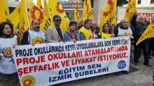 Eğitim Sen İzmir Şubeleri’nden proje okulu atamalarına tepki