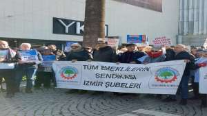 Emekliler İzmir’de yürüdü: “Emeklilik açlıkla ölmemek mücadelesine dönüştü”