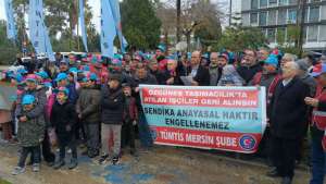 Mersin Limanı’nda 185 emekçi işlerini geri istiyor