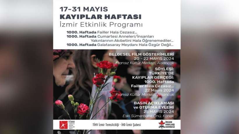 TİHV İzmir Temsilciliği ve İHD İzmir Şubesinden Kayıplar Haftası etkinlikleri
